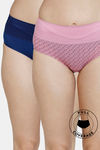 Zivame High Rise Full Coverage Tummy Tucker Hipster Panty (Pack of 2) - Multicolor — thumbnail 1
